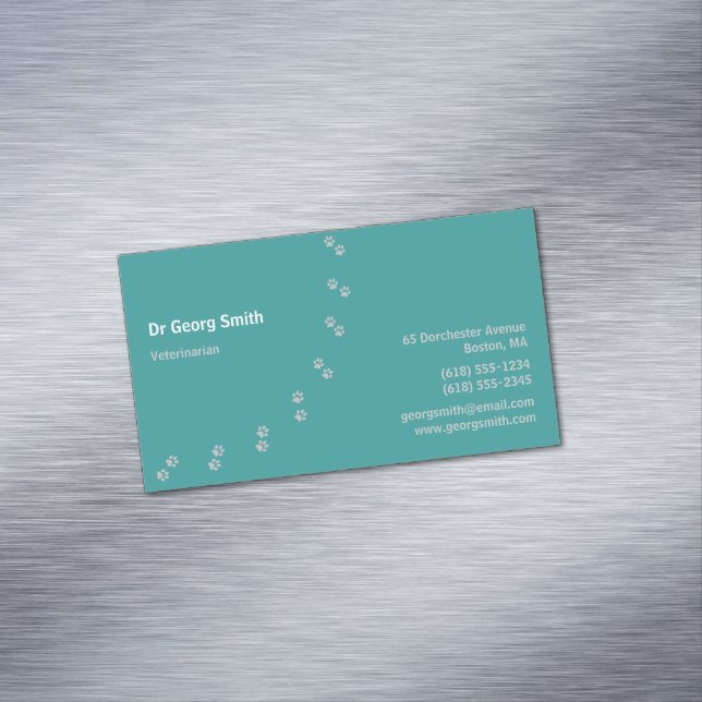 Veterinarian Magnetic Business Card (In Situ)