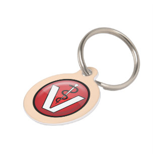 Veterinarian Medical Symbol Pet Tag