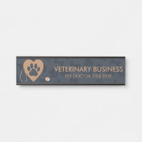 Veterinarian Navy Paws Heart Stethescope Pet