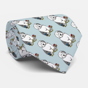 Veterinarian Old English Sheepdog Gray 1 Cute Vet Tie