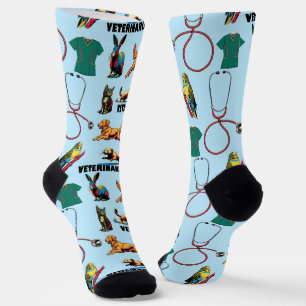 Veterinarian Pattern Socks