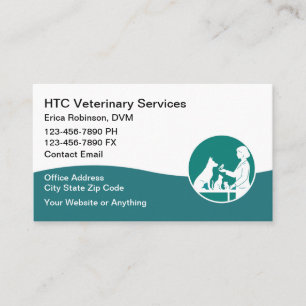 Veterinarian Pet Doctor Business Cards