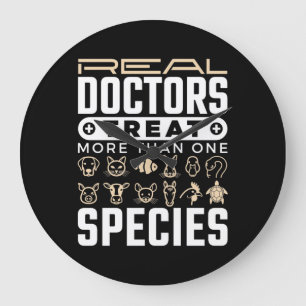 Veterinarian Real Doctors Treat More One Species Large Clock
