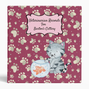 Veterinarian Records Binder