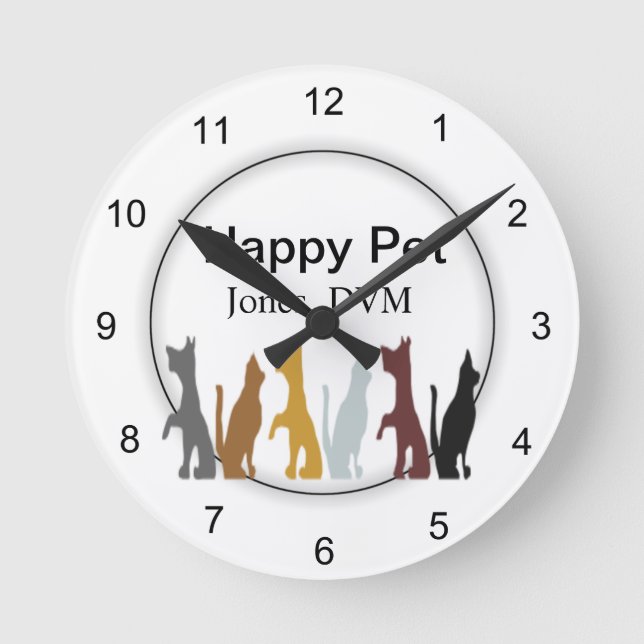 veterinarian round clock (Front)