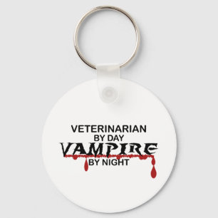 Veterinarian Vampire by Night Keychain