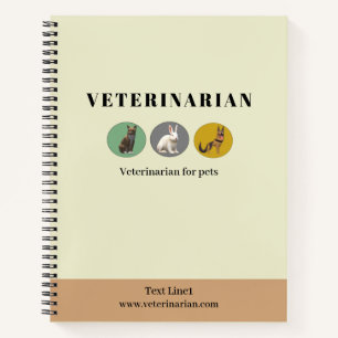 Veterinarian Yellow Notebook