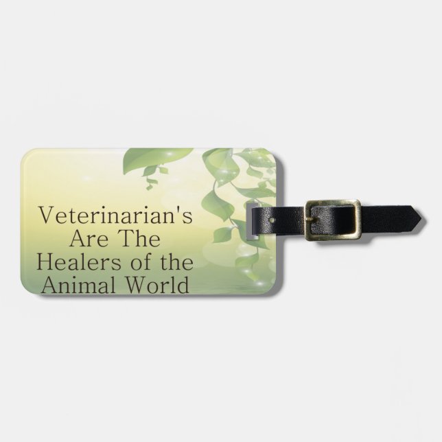 Veterinarians Luggage Tag (Front Horizontal)