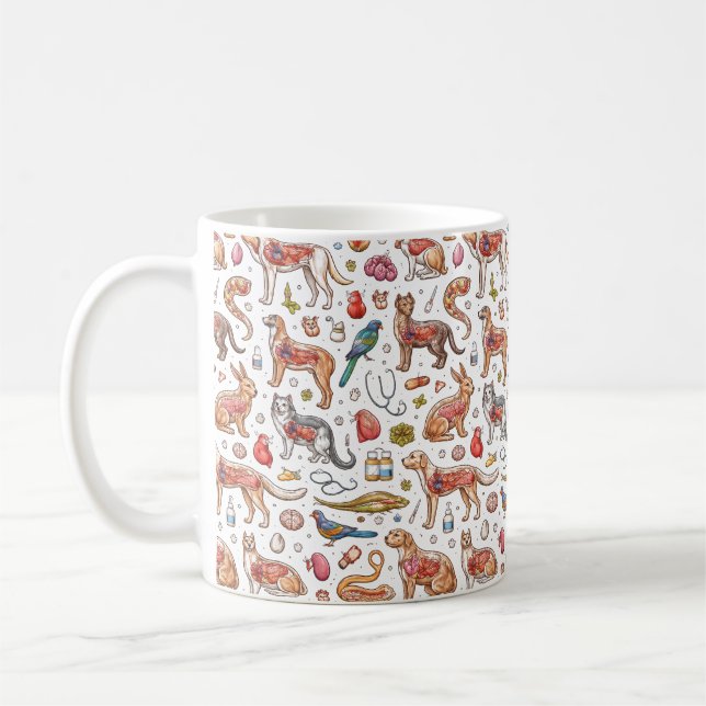 Veterinary Animal Anatomy | Happy Doctor’s Day Coffee Mug (Left)