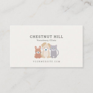 Veterinary Animal Clinic Business Card