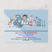 Veterinary Appointment Reminder Postcard