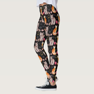 Veterinary Assistant Cats Pattern 2 Leggings
