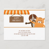 Veterinary Birthday Postcard