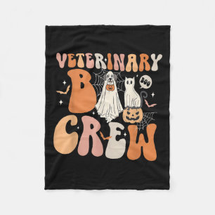 Veterinary Boo Crew Vet Boo Crew Vet Tech Boo Crew Fleece Blanket