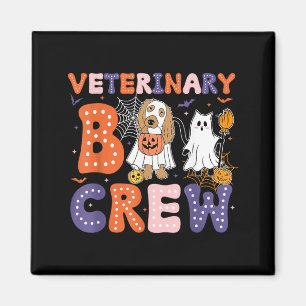 Veterinary Boo Crew Veterinarian Vet Tech Spooky Magnet