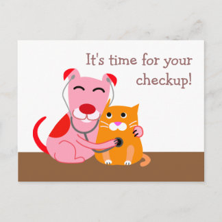 Veterinary Checkup Reminder Postcard