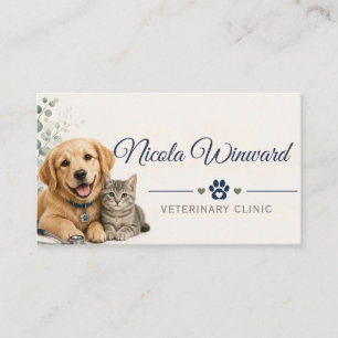 Veterinary Clinic Business Card