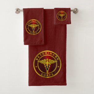 Veterinary Corps  Bath Towel Set