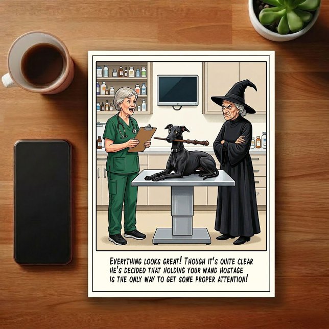 Veterinary ER Adventures Cartoon Postcard (Creator Uploaded)