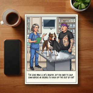 Veterinary ER Adventures Cartoon Postcard