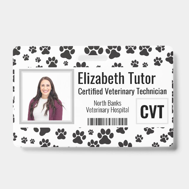 Veterinary Facility Name Badge (Front)