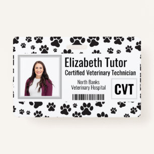 Veterinary Facility Name Badge
