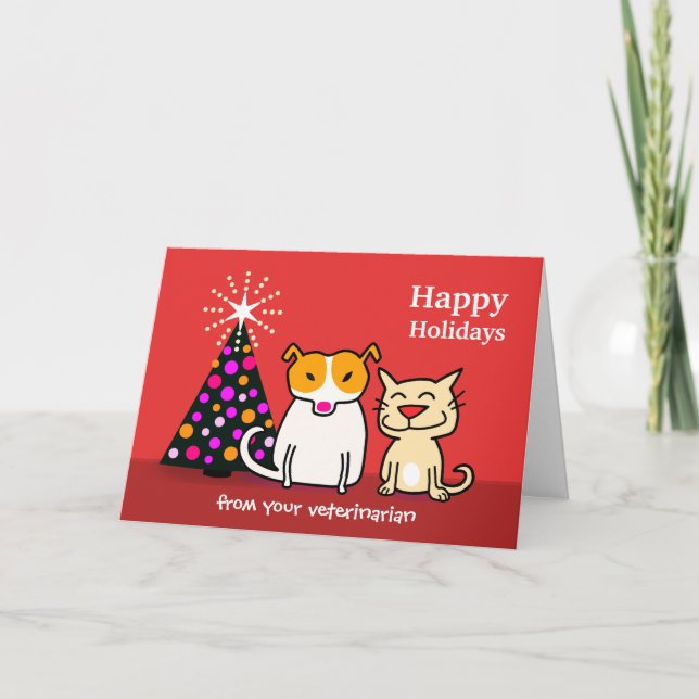Veterinary Holiday Card (Front)