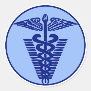 veterinary logo 3 classic round sticker