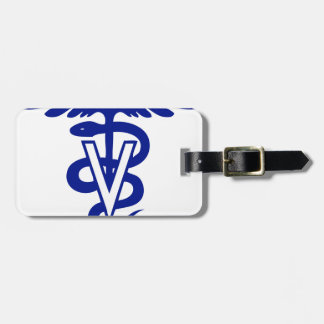 veterinary logo 4 luggage tag