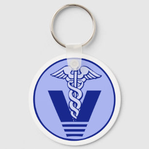 veterinary logo 5a keychain