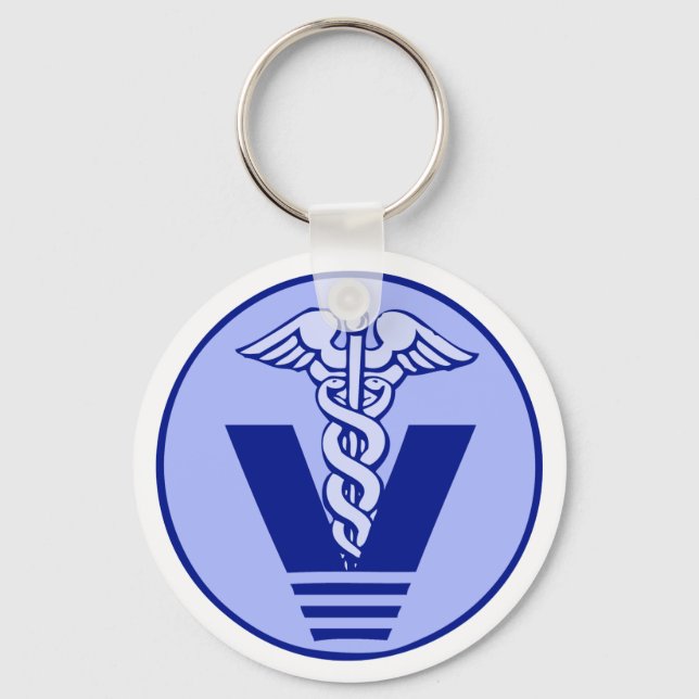 veterinary logo 5a keychain (Front)