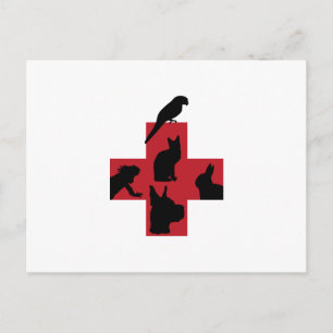 VETERINARY LOGO POSTCARD
