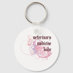 Veterinary Medicine Babe Keychain