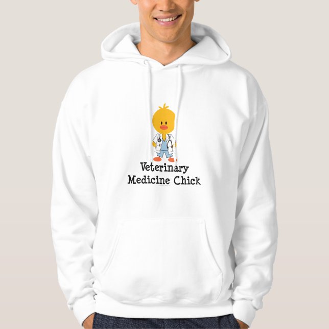 Veterinary Medicine Chick Hooded Sweatshirt (Front)