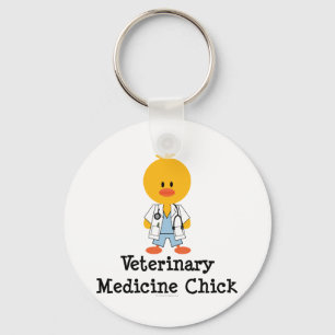 Veterinary Medicine Chick Keychain