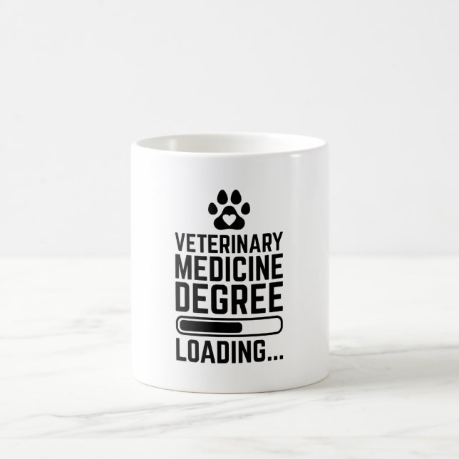 Veterinary Medicine Degree Loading Coffee Mug (Center)
