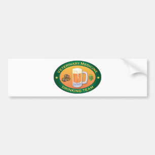 Veterinary Medicine Drinking Team Bumper Sticker