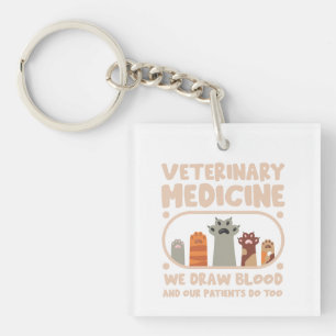 Veterinary Medicine funnu pet Keychain