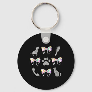 Veterinary Medicine Receptionist Easter Vet Med Co Keychain