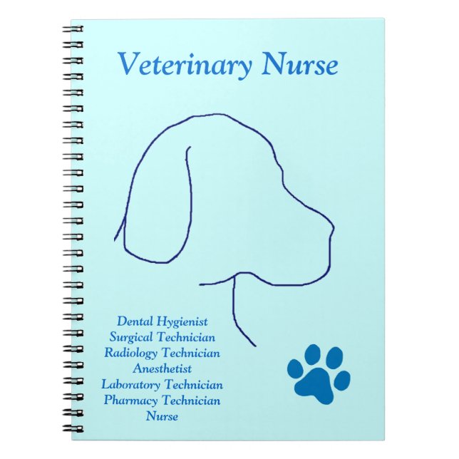 Veterinary Nurse -Multiple Jobs Notebook (Front)