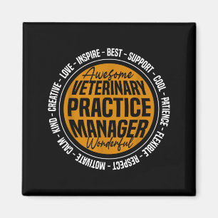 Veterinary Practice Manager Funny Vet Tech Week  Magnet