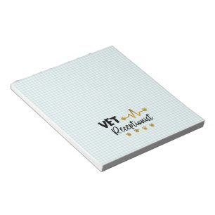 Veterinary Receptionist Veterinarian Animal Notepad