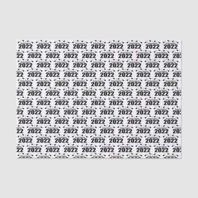Veterinary School Grad 2022 Tissue Paper (Black) (Front)