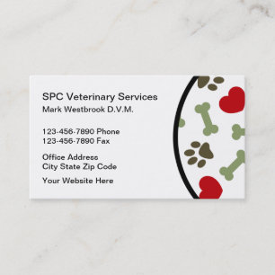Veterinary Services Veterinarian Business Card