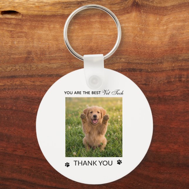Veterinary Technician Appreciation Flat Keychain (Front)