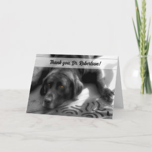 Veterinary Thank You from the Dog Labrador Card