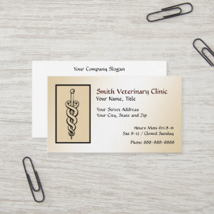 Veterinary Veterinarian Business Card