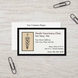 Veterinary Veterinarian Business Card