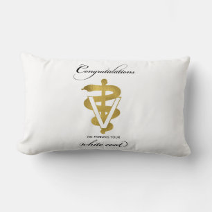 Veterinary White Coat Ceremony Congratulations Lumbar Pillow
