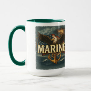 VetGearHQ.com Marine Corps Veteran Logo Emblem Mug
